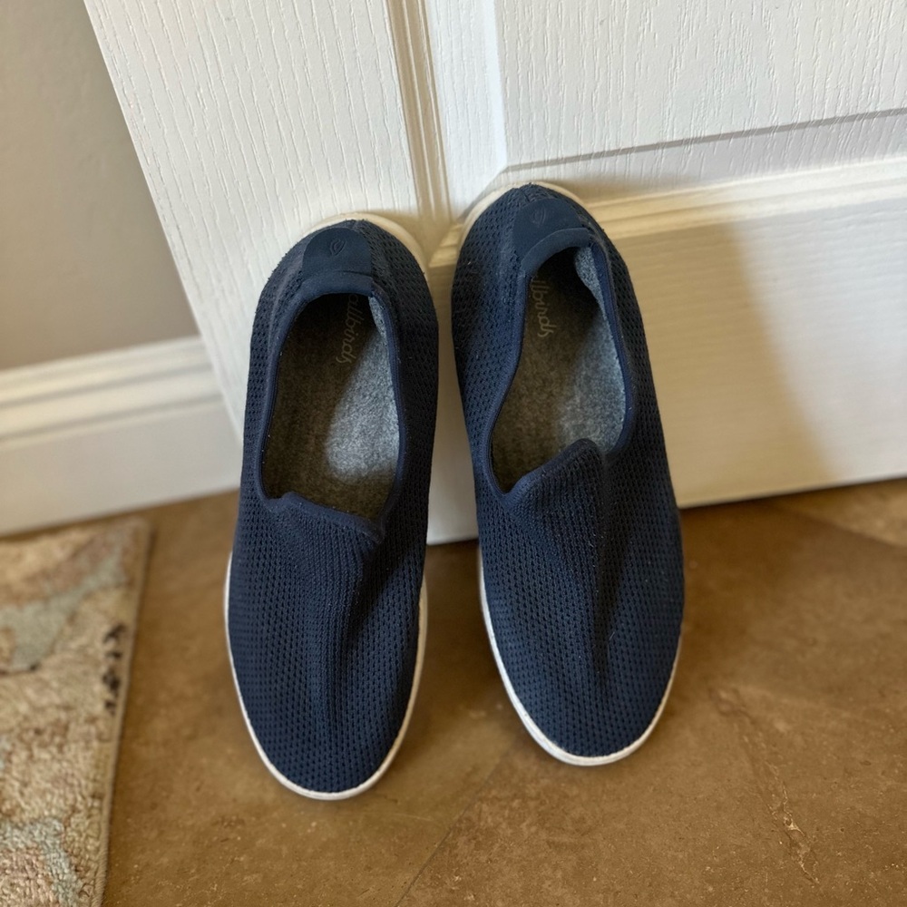 All Birds Navy Slip-On Sneakers